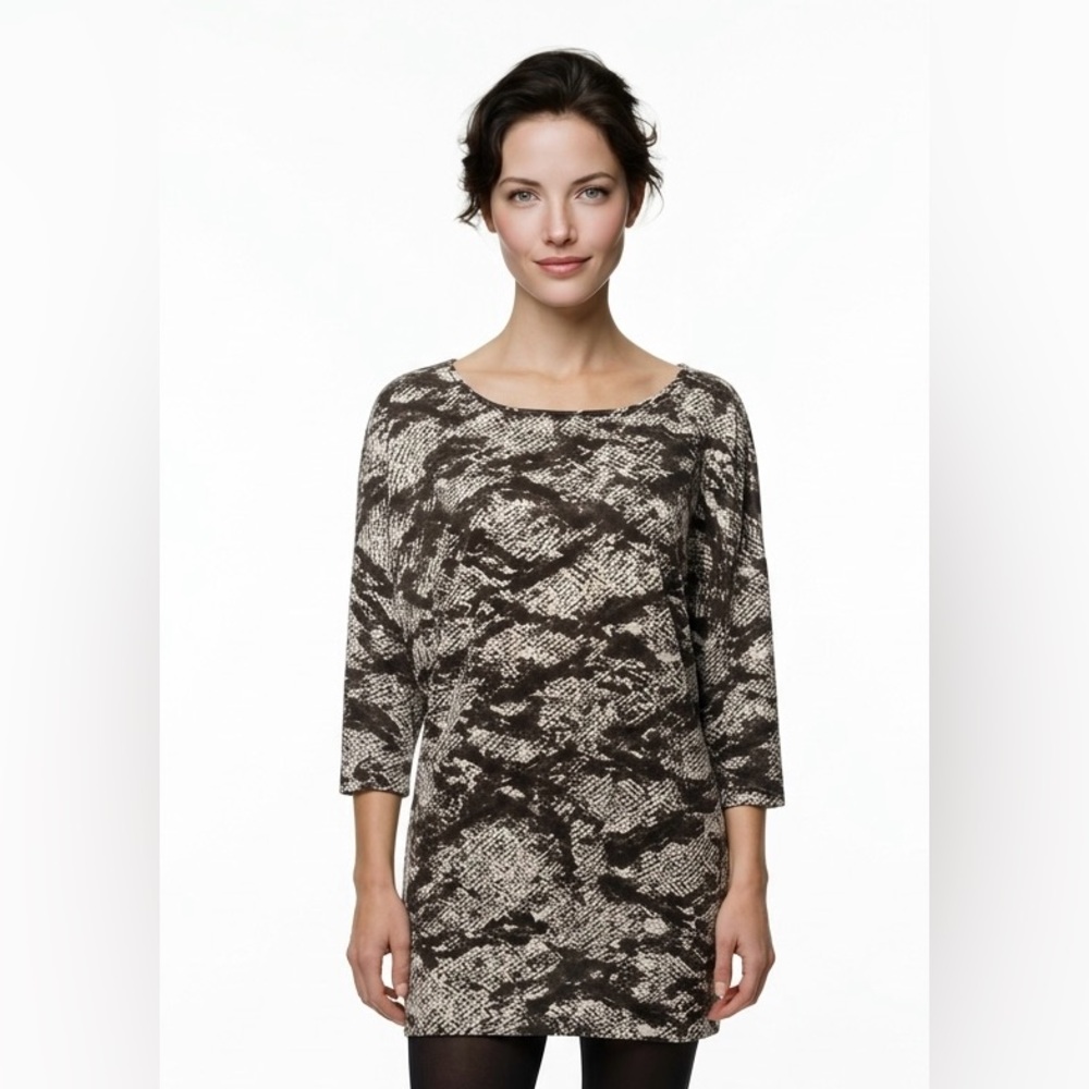 Chico's Snakeskin Print Tunic Size 0/ Small Oversized